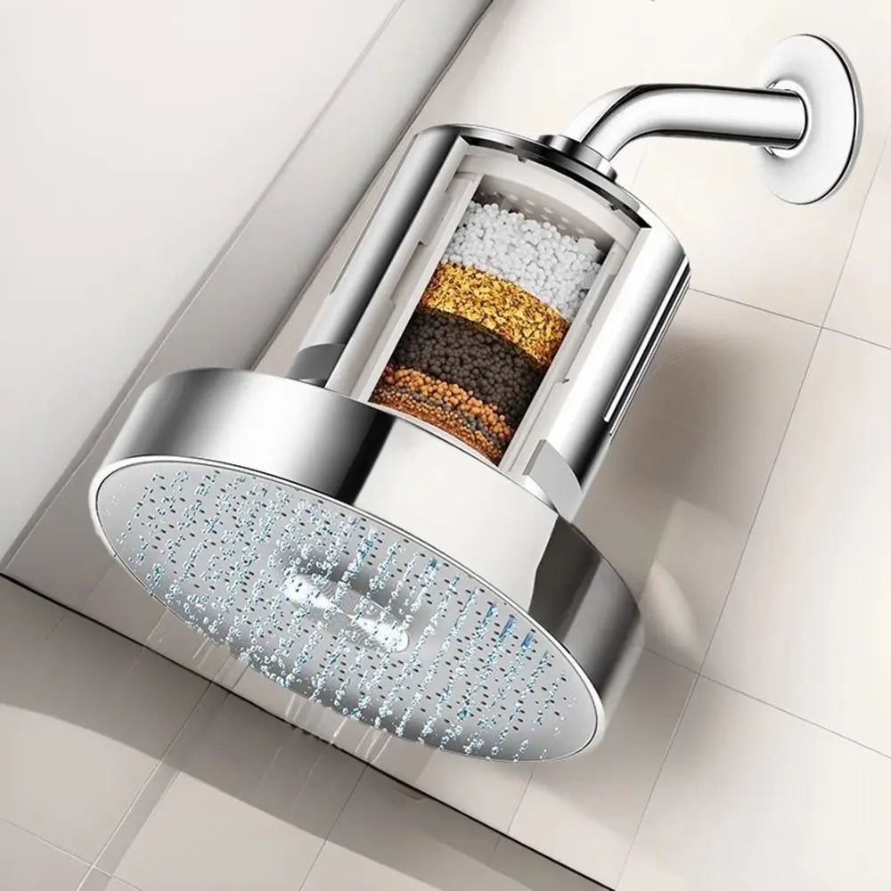 Pressurized Healthier Hair Filtered Shower Head Reduce Hair Shedding Protect Hair Mineral Filtration Shower Head